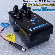 EFEkMETALDISTORSI4POTENSIO/EFEK PEDAL GITAR DISTORSI/EFEK PEDAL GITAR METAL DISTORSI/EFEK GITAR X DI