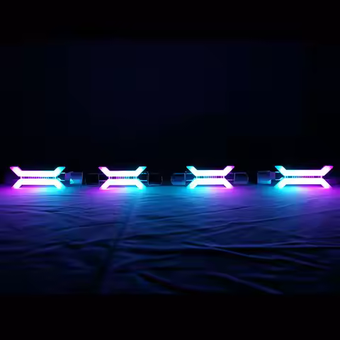 X Concept Angel Eyes RGB Color-Chasing Revolving Dynamic Turn Signals Bluetooth Sequential Flowing F