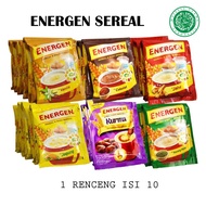 HIJAU Energen Cereal Milk Chocolate Flavor, Vanilla, Ginger, Dates, Green Beans 10 sachets 39gr