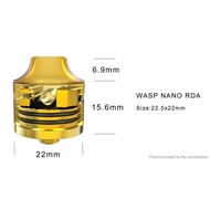 Authentic WASP NANO RDA 22mm Rta Rdta Tank Mod Black SS Gold Best Seller