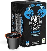 Death Wish Coffee, Single Serve Coffee Pods - Fair Trade - Blue and Buried: Blueberry Vanilla Flavor