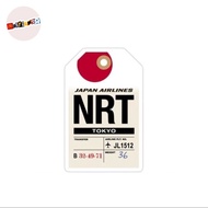 Japan Airlines NRT Tokyo traveling luggage sticker aviation airport narita