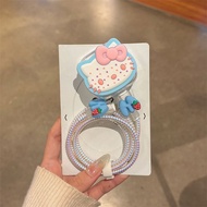 Cute Hello Kitty Charger Protector Cable Protector Compatible for iPhone 40w