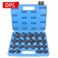 93IA 21 Piece Metric Crowfoot Wrench Set 1/2 inches and 3/8 inches Drive Sizes 8mm-32mm Cr-Mo Flare 