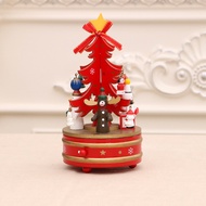 Christmas Decorations Christmas Wooden Rotating Music Box Music Box Christmas Tree Decoration Childr