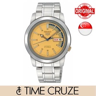 [Time Cruze] Seiko 5 SNKK29K1 Automatic Yellow Dial Speed Meter Men Watch SNKK29K SNKK29