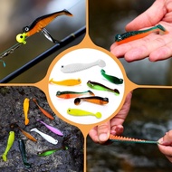 Lure soft bait, 5cm 1.2g / 7cm 2.8g, glow-in-the-dark fish bait, simulated T-tail small fish, bionic