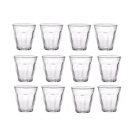 12 Pcs DURALEX PICARDIE CLEAR TRANSPARENT GLASS