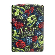 49696 Zippo Skull Crown  ของแท้ (Empty Zippo Lighter without Fuel ไฟแช็กเปล่าไม่มีเชื้อเพลิง)