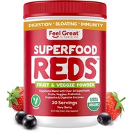 ​Feel Great Organic Superfood Reds Powder Packed with Beet Root Powder | Digestive Support Including