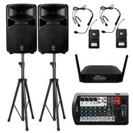 小型活動器材出租-YAMAHA STAGE400BT+-耳掛式麥克風X2(非販售)-日租金$3000/24h /多日優惠