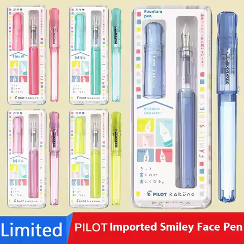 PILOT kakuno Fountain Pen,Multi-Colors Dreamy/Smile Family Series 0.4~0.7mm Nib Writing Calligraphy 
