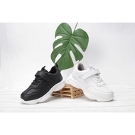 Fufa Shoes [Fufa Brand] Elastic Lightweight Children's Sports Casual Shoes-Black/White 33CU64