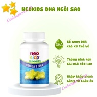 Bottle of 60 Gummies OMEGA3 DHA NeoKids Neo-Kids Star - Supplementing microalgae DHA for smarter bab
