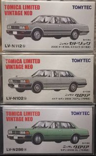 Tomica limited Vintage TLV tomytec LV-N112b, LV-N102b, LV-N286a GLORIA CEDRIC  set