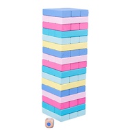 [SG Ready Stock - NEW ARRIVAL] 51pcs Wooden domino blocks pastel color