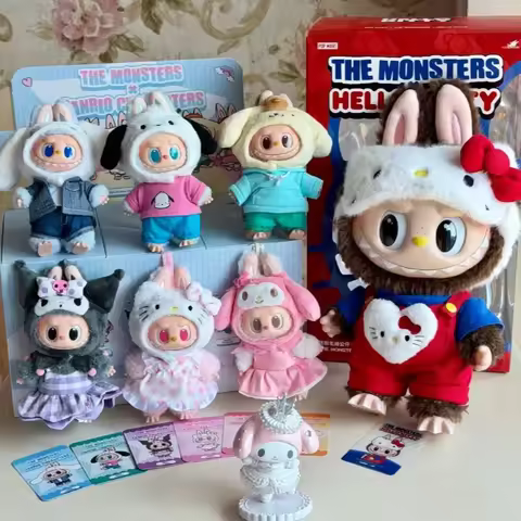 POP MART LABUBU THE MONSTERS SANRIO CHARACTERS Series Surprise Unbox Mystery Bag Cute Plushie Charac