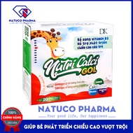 Canxi cho bé NUTRI CALCI GOL từ 1 tuổi - bổ sung canxi vitamin D3 K2 sữa non giúp phát triển chiều c