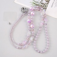 Crossbody Long Chain Accessories Mobile Phone Chain Phone Case Beaded Pendant Keychain Light Luxury 