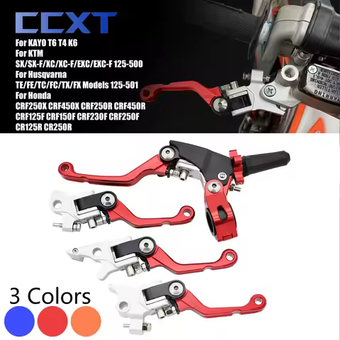 CNC Motorcycle Brake Clutch Lever 22mm Handlebar Universal For Kayo T4 T6 K6 K6R For KTM SX XC XCF E