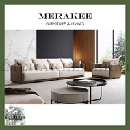 MERAKEE Fabric 1/2/3/4 Seater Sofa Solid Wood Color Solution Living Room Furniture 9099