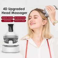 4D Electric Head Massager Magnet Scalp Massage Prevent Hair Loss IPX7 Waterproof Body Neck Back Kneading Massager Health Care