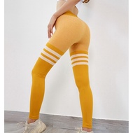 Women's striped pants CK9319 – Butt lift, fashionable figure