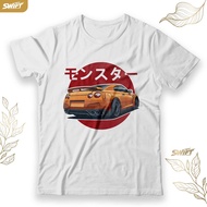 Monster nissan T-SHIRT GTR R35 r 35 r-35 skyline JDM TSHIRT DISTRO CLOTHES