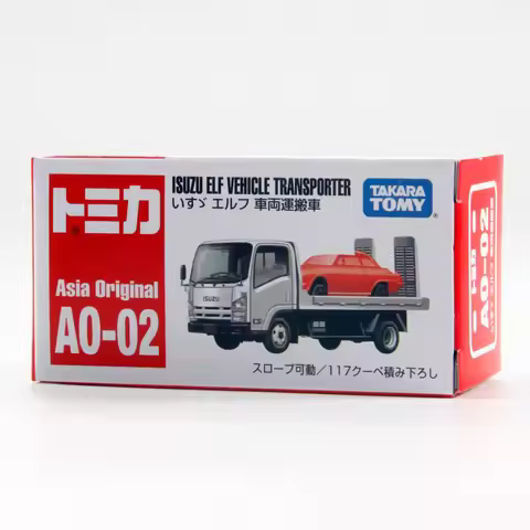 Tomica Asia Limited AO-02 Isuzu ELF Carrier Truck Diecast Alloy Mini Vehicle Model Collectible Gift 