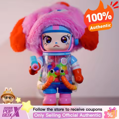 Popmart Mega Space Molly 100% Anniversary Series 4th Generation Blind Box Action Figures Toys Collec