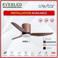 [Installation Available] CRESTAR Altis+ 3BL 40 / 46" / 52" Smart DC Ceiling Fan (Dimmable) (with 22W Tri-Color Light and Remote)
