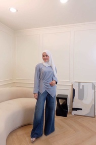 Lyla Draped Top [Gen 2] เสื้อทรงจับเดรป ไหล่สโลป แขนใหม่ ดีไซน์พรางหุ่นได้ดี ใส่แล้วดูมีเอว [N Able 