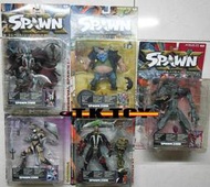 [TK 66]如圖絕版品 Mcfarlane /麥法蘭 /Spawn 20/ 閃靈悍將/ 再生俠 20代 5隻