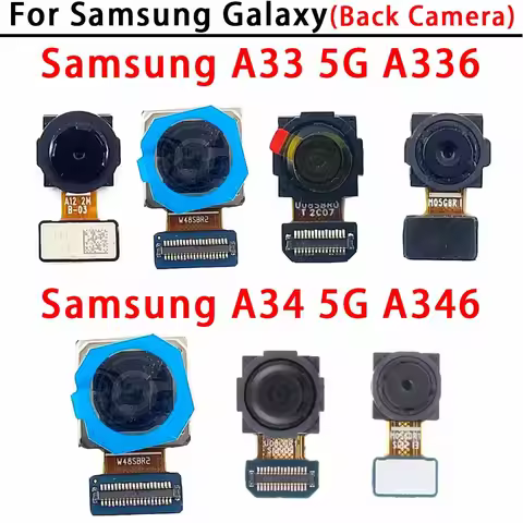 Rear Back Camera For Samsung Galaxy A33 5G A336 A34 5G A346 Camera Module Backside View Replacement 