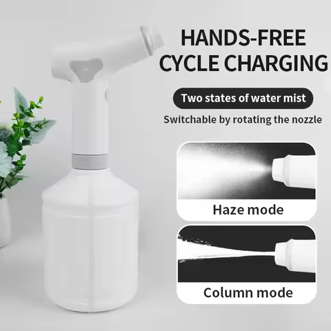 1L Electric Watering Can Rechargeable Flower Spray Device Household Automatic Plant Watering Tool Di