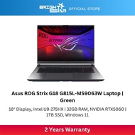 ASUS ROG Strix G18 G815L-MS9063W Gaming Laptop - 18"/U9-275HX/32GB/1TB SSD/RTX5060/Win11