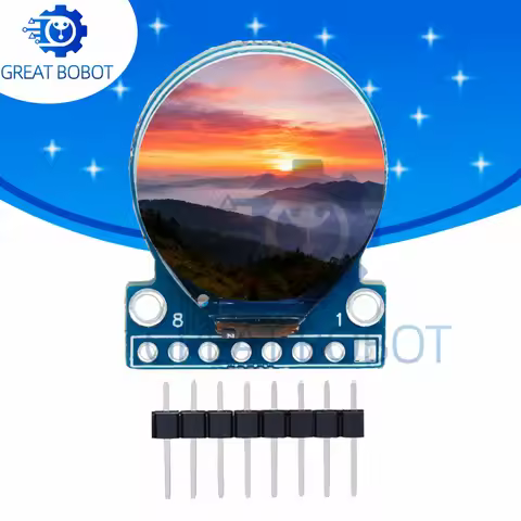 TFT Display 0.71 Inch TFT LCD Display Module Round RGB 160*160 GC9A01 Driver 8PIN SPI Interface 160x