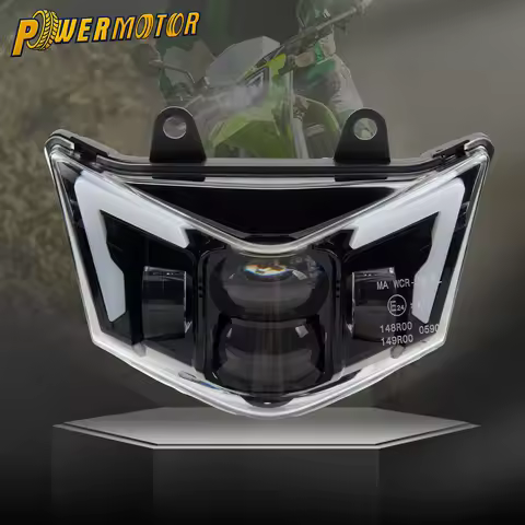 Motorcycle LED Headlight Assembly Hi-Lo Beam For Kawasaki D-Tracker 125 KLX125 150 2010-2016 KLX450R