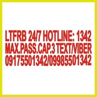 ⭐ ☸ ● LTFRB 24/7 HOTLINE STICKER set