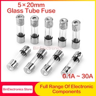 【New Arrivals】 10Pcs 5*20 Glass Fuse Fast Fuse 250V 0.1A 0.2A 0.5A 1A 2A 3A 3.15A 4A 5A 6A 7A 8A 10A