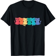 Rainbow Flag Gay Pride Lgbtq Cute Pride Cat T-Shirt Mans