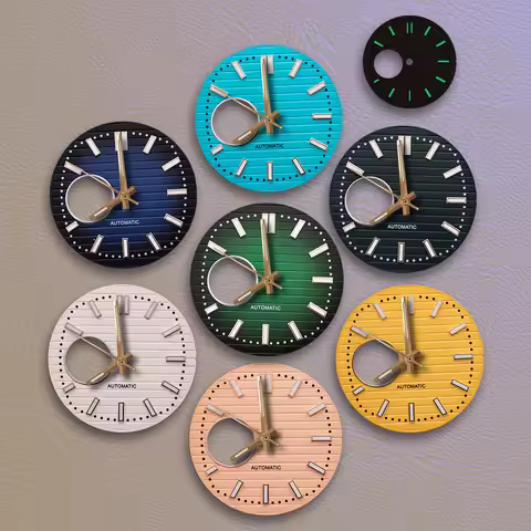 Best sellers 30.5mm S Logo Brown N-autilus Dial Green Noctilucentnt Suitable for NH38 Movement Watch