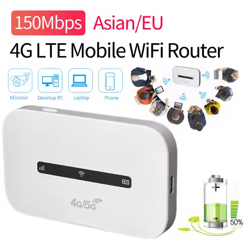 4G LTE Mobile WiFi Router Support 8 To 10 Users 150Mbps Portable WiFi Hotspot with SIM Card Slot Mod