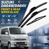 Suzuki DA64W/DA64V Front rear Wiper Blade (16+16+12in)for Suzuki DA64W/DA64V Car Wiper