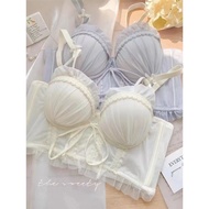 Bra Small Breast Push Up Fishbone Bra 4 Colors Size 32AB-38AB