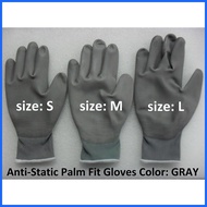 ↓ ! Palm Fit Gray Gloves