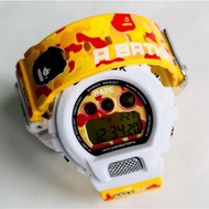 GSK DW6900 CRAZY COLOUR WHITE BAPE RED BAPE GREEN BAPE BLACK BAPE JAM TANGAN