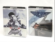4K藍光Bluray《Top Gun 壯志凌雲》第1、2集普通版及Steelbook 鐵盒特別版