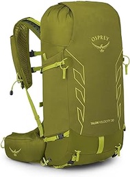 Osprey Talon Velocity 30L Men's Hiking Backpack, Matcha Green/Lemongrass, S/M