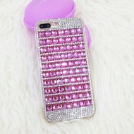 HOT SALE Bling Case Premium Bling Case Pink Studed Case Oppo A58 a98 a96 F11pro Metallic Pink Samsun